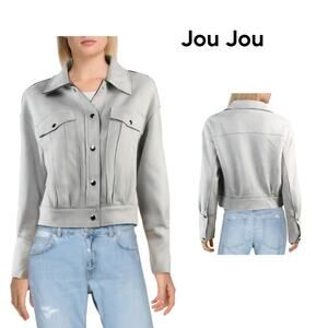 NEW JOU JOU FAUX SUEDE CLOUD WOMEN'S JACKET - MEDIUM
